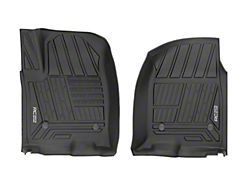 Rough Country Flex-Fit Front Floor Mats; Black (20-25 Silverado 3500 HD w/ Bucket Seats)