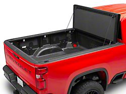 Rough Country Hard Tri-Fold Flip-Up Tonneau Cover (20-25 Silverado 3500 HD w/ 6.90-Foot Standard Box & Rail Caps)
