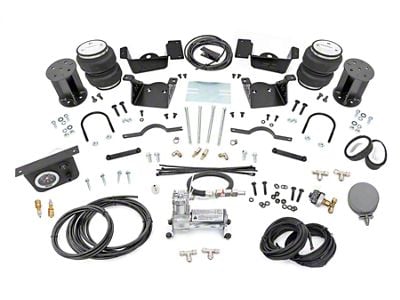 Rough Country Rear Air Spring Kit with OnBoard Air Compressor for 7-Inch Lift (20-24 Silverado 3500 HD SRW)