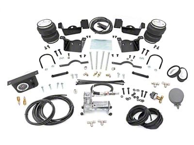 Rough Country Rear Air Spring Kit with Onboard Air Compressor for Stock Height (20-24 Silverado 3500 HD SRW)