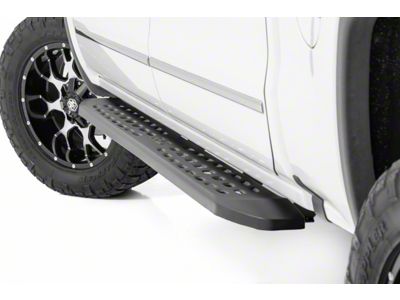 Rough Country RPT2 Running Boards; Matte Black (07-19 Silverado 3500 HD Crew Cab)