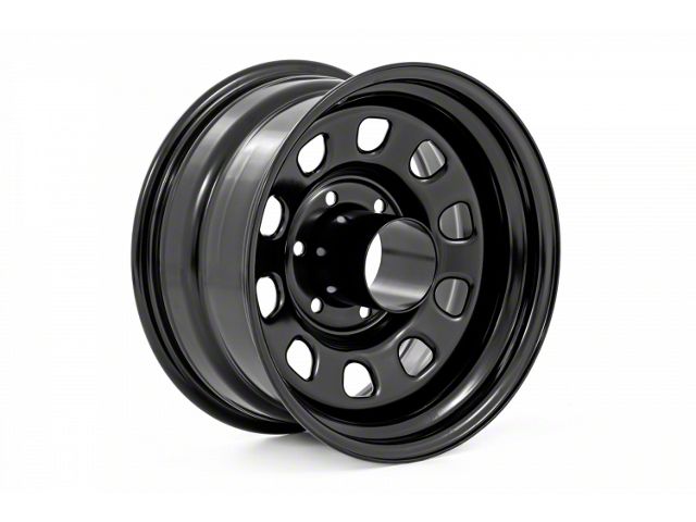 Rough Country Steel Gloss Black 8-Lug Wheel; 16x8; -6mm Offset (07-10 Silverado 3500 HD SRW)