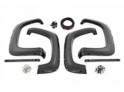 Rough Country Traditional Pocket Fender Flares; Black (20-23 Silverado 3500 HD SRW)