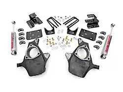 Rough Country Spindle Lowering Kit; 2-Inch Front / 4-Inch Rear (99-06 2WD Silverado 1500)