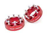 Rough Country Suspension 2-Inch Wheel Spacers; Anodized Red (05-26 F-250 Super Duty)