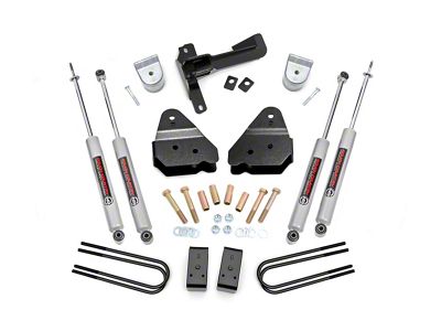 Rough Country 3-Inch Suspension Lift Kit with Premium N3 Shocks (17-22 4WD F-250 Super Duty)