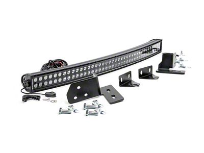 Rough Country 40-Inch Black Series Curved LED Light Bar Bumper Kit (11-16 F-250 Super Duty)