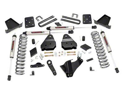 Rough Country 4.50-Inch Suspension Lift Kit with V2 Monotube Shocks (15-16 4WD 6.7L Powerstroke F-250 Super Duty)
