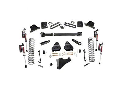 Rough Country 4.50-Inch Suspension Lift Kit with Front Driveshaft and Vertex Reservoir Shocks (17-22 4WD 6.7L Powerstroke F-250 Super Duty w/ 4-Inch Rear Axle)