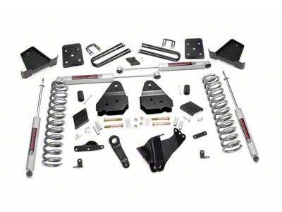 Rough Country Suspension 4.50-Inch Suspension Lift Kit with Premium N3 Shocks (15-16 4WD 6.7L Powerstroke F-250 Super Duty w/ Factory Overload Springs)
