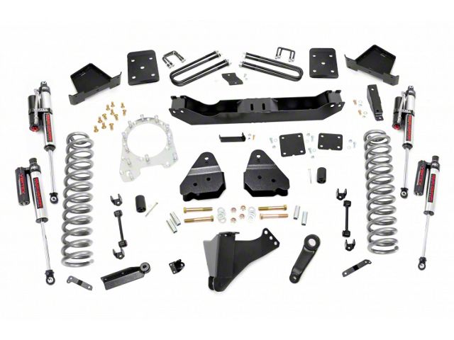 Rough Country 4.50-Inch Suspension Lift Kit with Vertex Reservoir Shocks (17-22 4WD 6.7L Powerstroke F-250 Super Duty w/ 3.50-Inch Rear Axle)