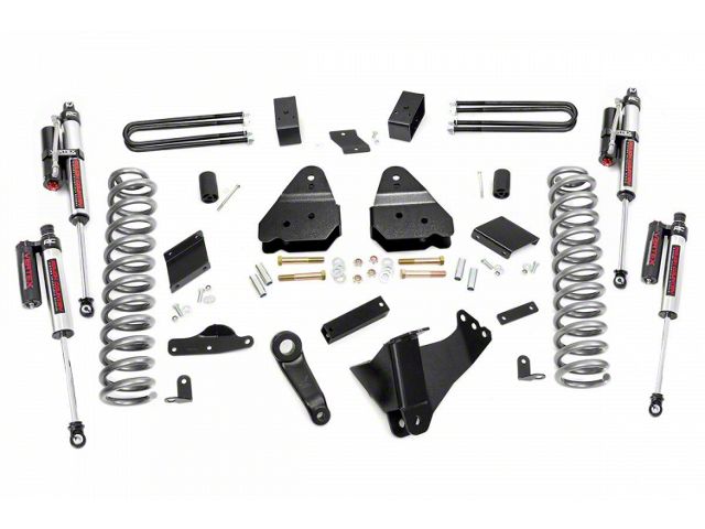 Rough Country 4.50-Inch Suspension Lift Kit with Vertex Reservoir Shocks (11-14 4WD 6.7L Powerstroke F-250 Super Duty w/ Factory Overload Springs)