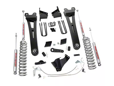 Rough Country 6-Inch Radius Arm Suspension Lift Kit with Premium N3 Shocks (11-14 4WD 6.7L Powerstroke F-250 Super Duty)