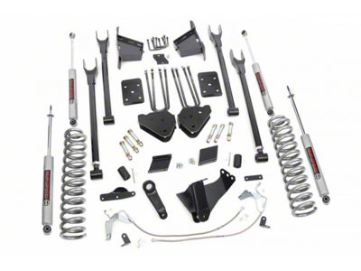 Rough Country 6-Inch 4-Link Suspension Lift Kit with Premium N3 Shocks (15-16 4WD 6.7L Powerstroke F-250 Super Duty w/ Factory Overload Springs)