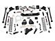 Rough Country 6-Inch 4-Link Suspension Lift Kit with V2 Monotube Shocks (17-22 4WD 6.7L Powerstroke F-250 Super Duty w/ 3.50-Inch Rear Axle & w/ Factory Overload Springs)