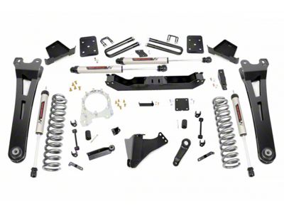Rough Country 6-Inch Radius Arm Suspension Lift Kit with V2 Monotube Shocks (17-22 4WD 6.7L Powerstroke F-250 Super Duty w/ 3.50-Inch Rear Axle & w/ Factory Overload Springs)