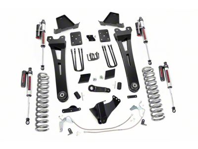 Rough Country Suspension 6-Inch Radius Arm Suspension Lift Kit with Vertex Reservoir Shocks (11-14 4WD 6.7L Powerstroke F-250 Super Duty w/o Factory Overload Springs)