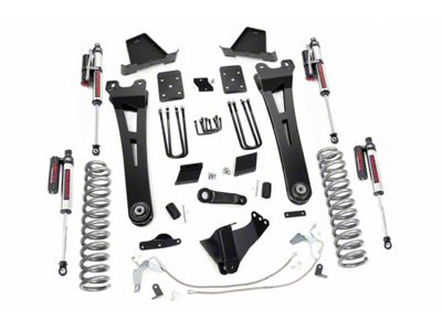 Rough Country Suspension 6-Inch Radius Arm Suspension Lift Kit with Vertex Reservoir Shocks (15-16 4WD 6.7L Powerstroke F-250 Super Duty w/o Factory Overload Springs)
