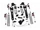 Rough Country 6-Inch Radius Arm Suspension Lift Kit with Vertex Reservoir Shocks (15-16 4WD 6.7L Powerstroke F-250 Super Duty w/o Factory Overload Springs)