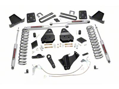 Rough Country Suspension 6-Inch Suspension Lift Kit with Premium N3 Shocks (11-14 4WD 6.7L Powerstroke F-250 Super Duty w/ Factory Overload Springs)