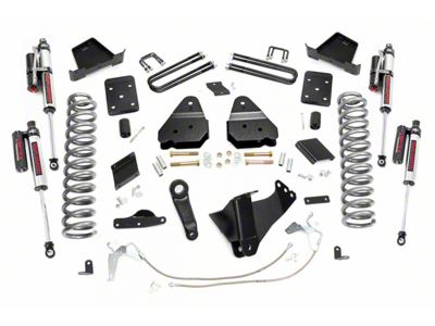 Rough Country 6-Inch Suspension Lift Kit with Vertex Reservoir Shocks (11-14 4WD 6.2L F-250 Super Duty w/o Factory Overload Springs)