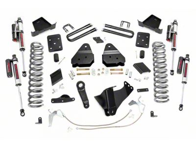 Rough Country Suspension 6-Inch Suspension Lift Kit with Vertex Reservoir Shocks (11-14 4WD 6.7L Powerstroke F-250 Super Duty w/ Factory Overload Springs)