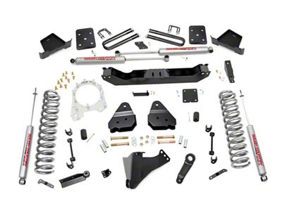 Rough Country Suspension 6-Inch Suspension Lift Kit with Premium N3 Shocks (17-22 4WD 6.7L Powerstroke F-250 Super Duty w/ 4-Inch Rear Axle & w/ Factory Overload Springs)