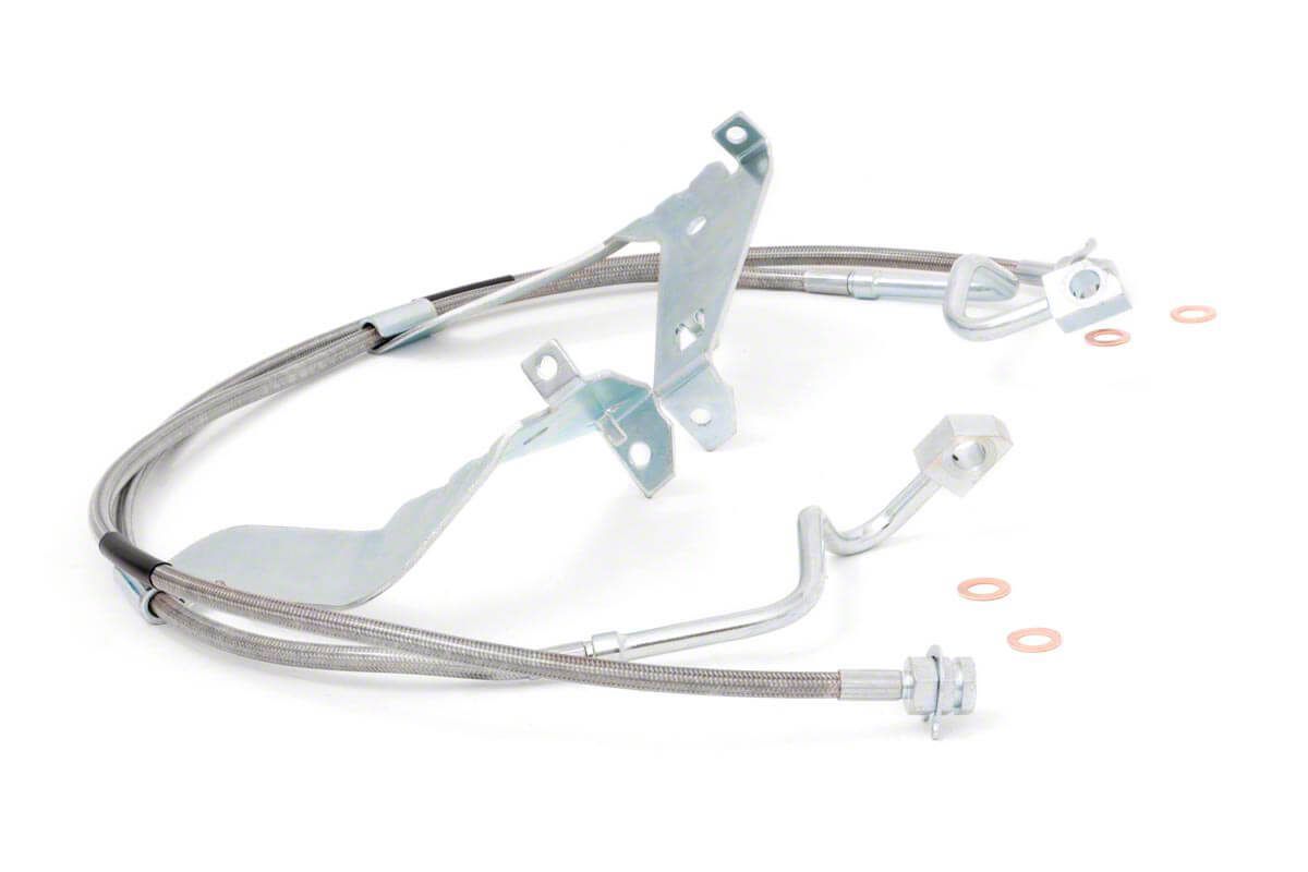 thumbnail image 2 of Rough Country Stainless Steel Brake Lines For 99-04 Ford F250/F350 With 4-8 Inch Lifts 2 of 5