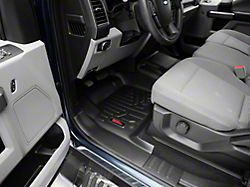 Rough Country Heavy Duty Front Over the Hump and Rear Floor Mats; Black (17-23 F-250 Super Duty SuperCrew)