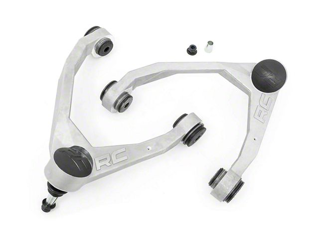 Rough Country Forged Upper Control Arms for 2.50 to 3.50 or 7-Inch Lift; Bare Aluminum (07-16 Tahoe)