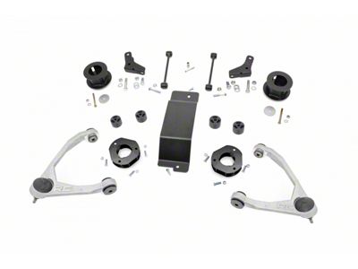 Rough Country 3.50-Inch Forged Upper Control Arm Suspension Lift Kit (07-16 4WD Yukon w/ Stock Cast Steel or Aluminum Control Arms w/o Autoride & MagneRide; 07-20 2WD Yukon w/o Autoride & MagneRide)