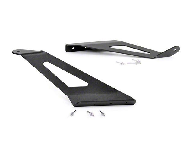 Rough Country 50-Inch Curved LED Light Bar Upper Windshield Mounting Brackets (15-20 Yukon)