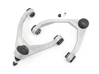 Rough Country Forged Upper Control Arms for 2.50 to 3.50 or 7-Inch Lift; Bare Aluminum (07-16 Yukon)