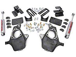 Rough Country Suspension Spindle Lowering Kit; 2-Inch Front / 4-Inch Rear (07-13 2WD Silverado 1500)