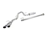 Roush Single Exhaust System with Polished Tips; Side Exit (21-22 3.5L EcoBoost F-150, Excluding Raptor & Tremor)