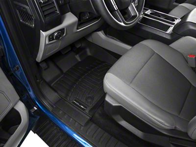 Roush by WeatherTech DigitalFit Front and Rear Floor Liners; Black (15-25 F-150 SuperCab, SuperCrew)