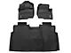 Roush by WeatherTech DigitalFit Front and Rear Floor Liners; Black (15-24 F-150 SuperCab, SuperCrew)