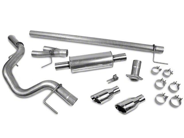 Roush Single Exhaust System with Polished Tips; Side Exit (15-20 3.5L EcoBoost F-150, Excluding Raptor & 19-20 F-150 Limited)