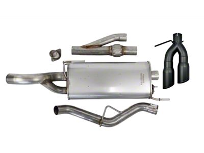 Roush Active-Ready Single Exhaust System with Black Tips; Side Exit (21-25 5.0L F-150, Excluding Tremor)