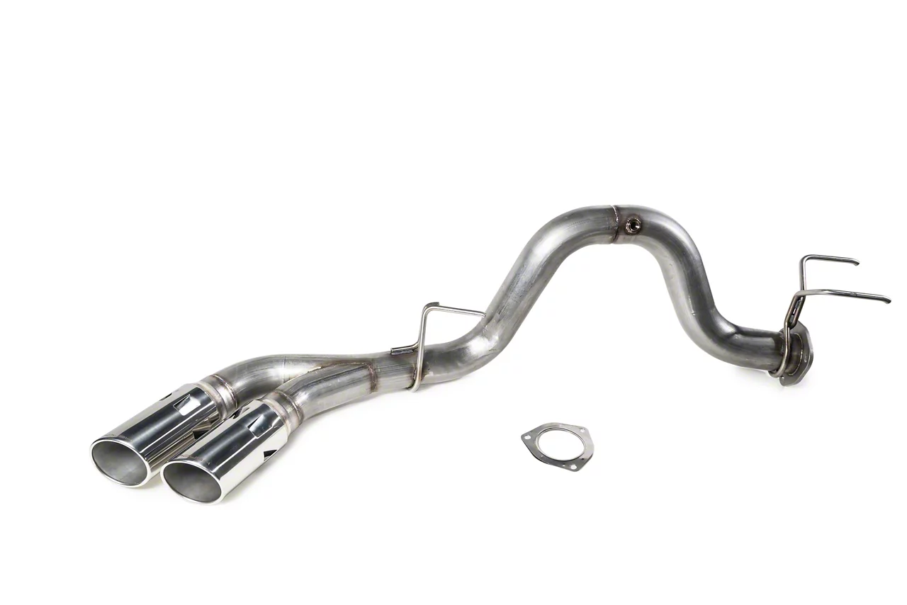 Roush F350 Super Duty Single Exhaust System with Polished Tips; Side