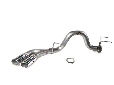 Roush Single Exhaust System with Polished Tips; Side Exit (17-22 6.7L Powerstroke F-350 Super Duty)