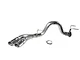 Roush Single Exhaust System with Polished Tips; Side Exit (17-22 6.7L Powerstroke F-350 Super Duty)