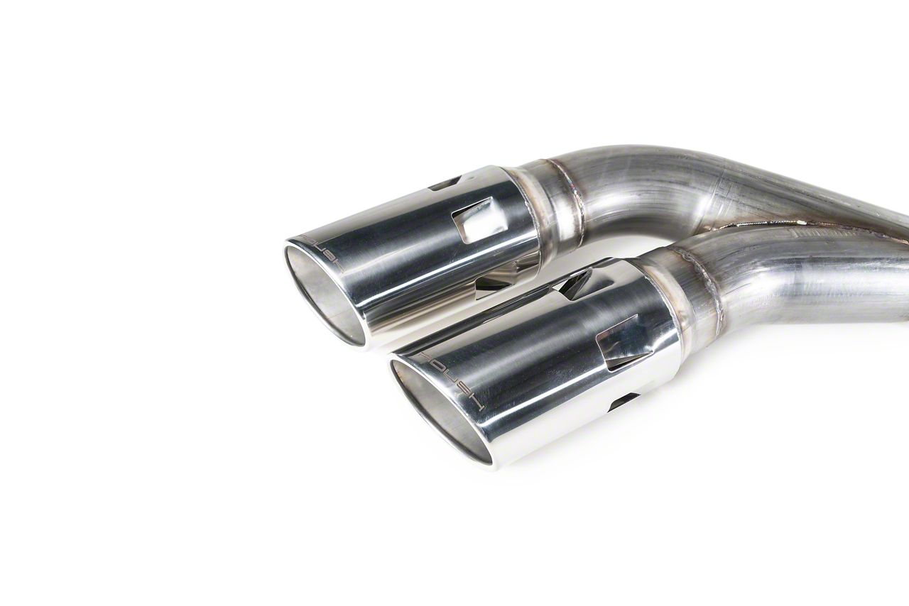 Roush F350 Super Duty Single Exhaust System with Polished Tips; Side