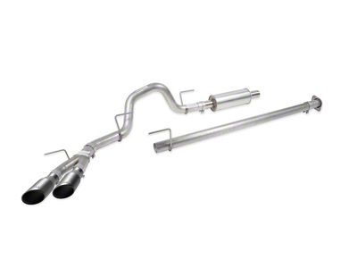 Roush Single Exhaust System with Black Tips; Side Exit (15-20 2.7L EcoBoost F-150)