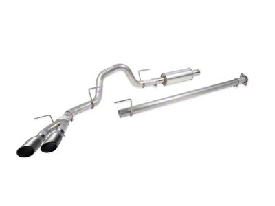 Roush Single Exhaust System with Black Y-Pipe Tip; Side Exit (10-14 6.2L F-150 Raptor)