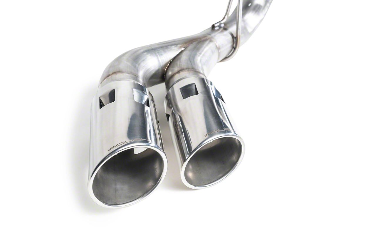 Roush F250 Super Duty Single Exhaust System with Polished Tips; Side