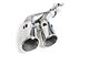 Roush Single Exhaust System with Polished Tips; Side Exit (17-22 6.7L Powerstroke F-250 Super Duty)