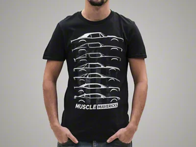 Rovos Wheels Muscle Mavericks American Glory Silhouette T-Shirt