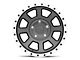 Rovos Wheels Kalahari Charcoal with Machined Lip 5-Lug Wheel; 17x9; -6mm Offset (02-08 RAM 1500, Excluding Mega Cab)