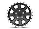 Rovos Wheels Kalahari Matte Black with Machined Lip 5-Lug Wheel; 17x9; -6mm Offset (02-08 RAM 1500, Excluding Mega Cab)